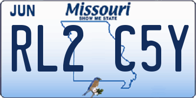 MO license plate RL2C5Y