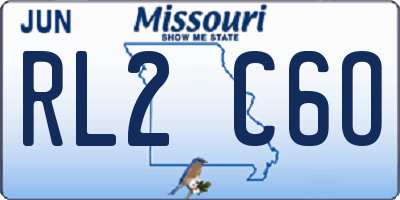 MO license plate RL2C6O