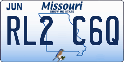 MO license plate RL2C6Q