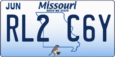 MO license plate RL2C6Y