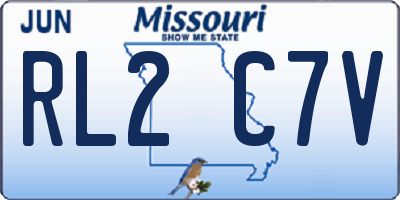 MO license plate RL2C7V