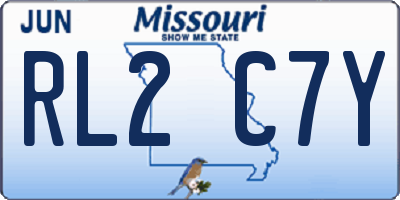 MO license plate RL2C7Y