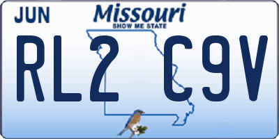 MO license plate RL2C9V