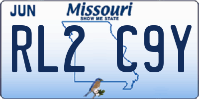 MO license plate RL2C9Y