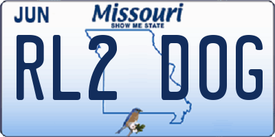 MO license plate RL2D0G