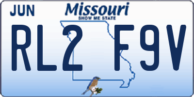 MO license plate RL2F9V