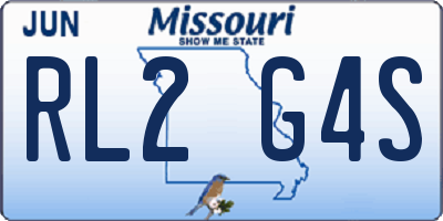 MO license plate RL2G4S