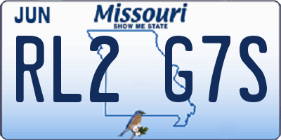 MO license plate RL2G7S