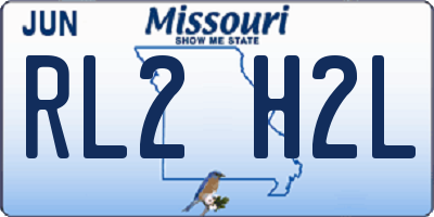 MO license plate RL2H2L