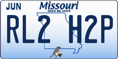 MO license plate RL2H2P