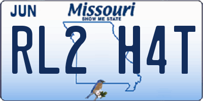 MO license plate RL2H4T