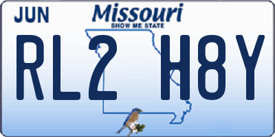 MO license plate RL2H8Y