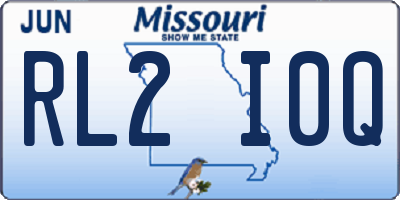 MO license plate RL2I0Q
