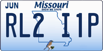 MO license plate RL2I1P