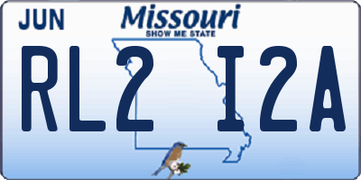 MO license plate RL2I2A