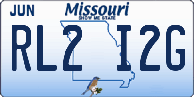 MO license plate RL2I2G