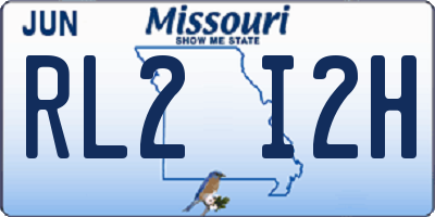 MO license plate RL2I2H