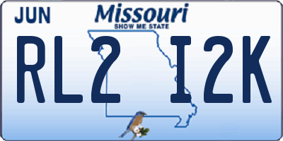 MO license plate RL2I2K