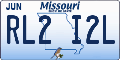 MO license plate RL2I2L