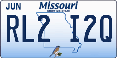 MO license plate RL2I2Q