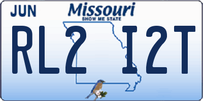 MO license plate RL2I2T