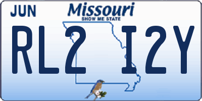 MO license plate RL2I2Y