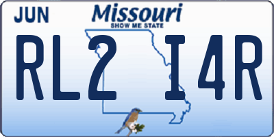 MO license plate RL2I4R