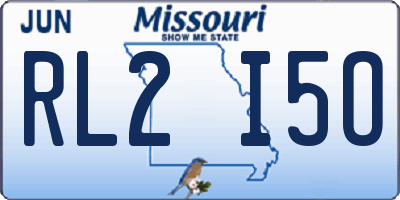 MO license plate RL2I5O