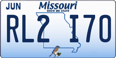 MO license plate RL2I7O