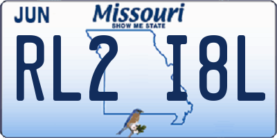 MO license plate RL2I8L