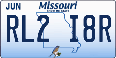 MO license plate RL2I8R