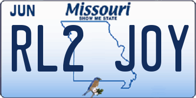MO license plate RL2J0Y