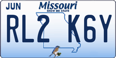 MO license plate RL2K6Y