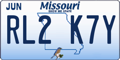 MO license plate RL2K7Y