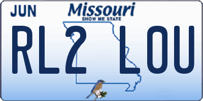 MO license plate RL2L0U