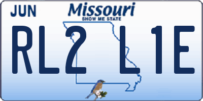 MO license plate RL2L1E