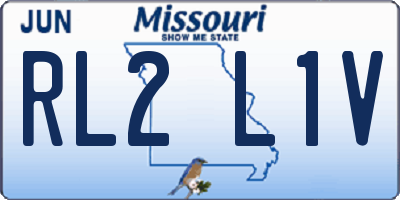 MO license plate RL2L1V