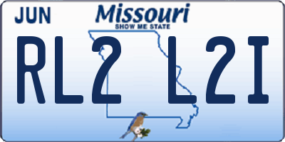 MO license plate RL2L2I
