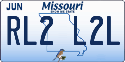MO license plate RL2L2L
