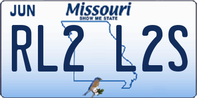 MO license plate RL2L2S