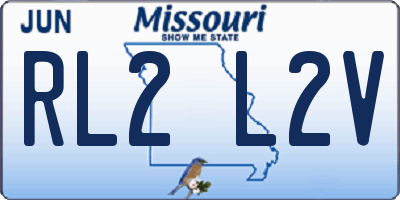 MO license plate RL2L2V