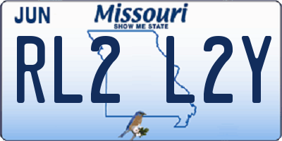 MO license plate RL2L2Y