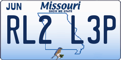 MO license plate RL2L3P