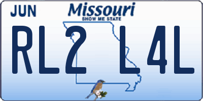 MO license plate RL2L4L