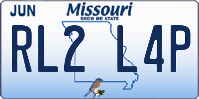 MO license plate RL2L4P
