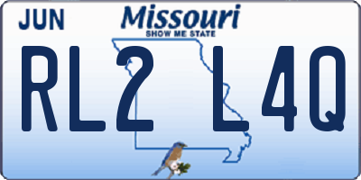 MO license plate RL2L4Q