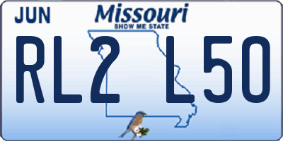 MO license plate RL2L5O