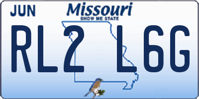 MO license plate RL2L6G