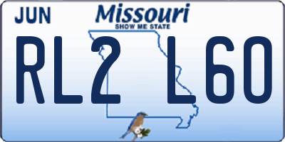 MO license plate RL2L6O