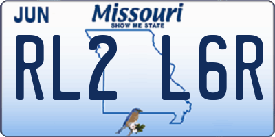 MO license plate RL2L6R